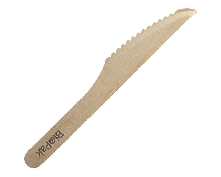 Wooden Knife Coated 160mm 1000/Ctn