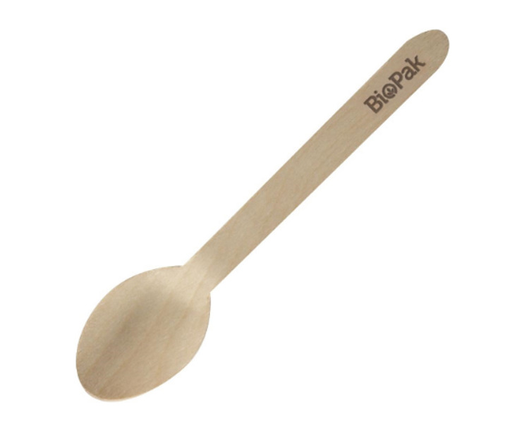 Wooden Spoon Coated 160mm 1000/Ctn