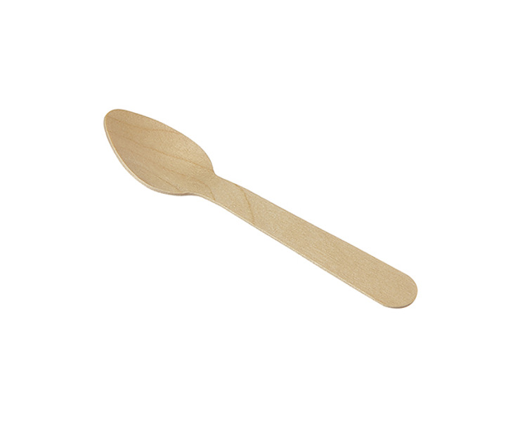 Wooden Teaspoon 100mm 1000/Ctn