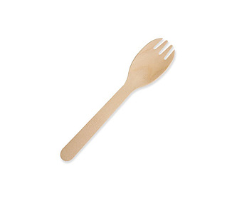 Wooden Spork 160mm 1000/Ctn