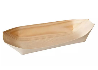 Wooden Boat 90 x 57mm 50/Pkt