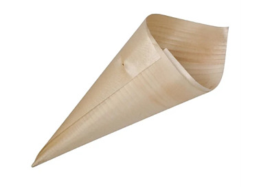 Wooden Cone 125 x 45mm 50/Pkt