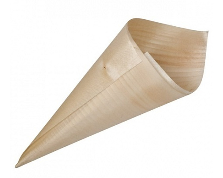 Wooden Cone 185 x 65mm 50/Pkt