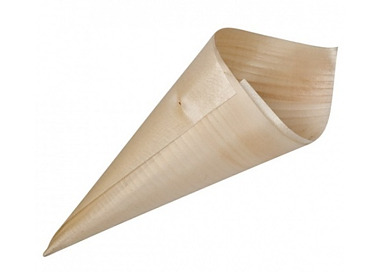 Wooden Cone 185 x 65mm 50/Pkt