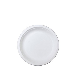 Sugarcane Round Plate White 7" 500/Ctn