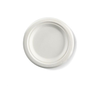 Sugarcane Round Plate White 6" 15cm 1000/Ctn