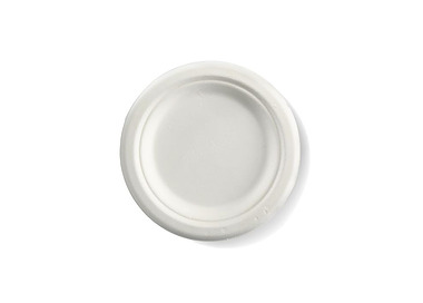 Sugarcane Round Plate White 6" 15cm 1000/Ctn