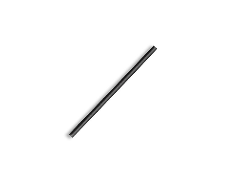 Paper Straw Cocktail Black 2500/Ctn