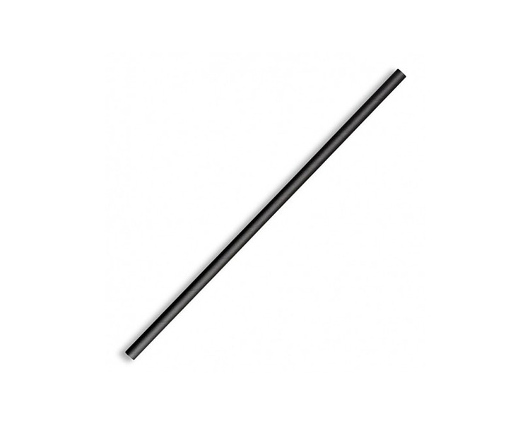 Paper Straw Regular Black 2500/Ctn