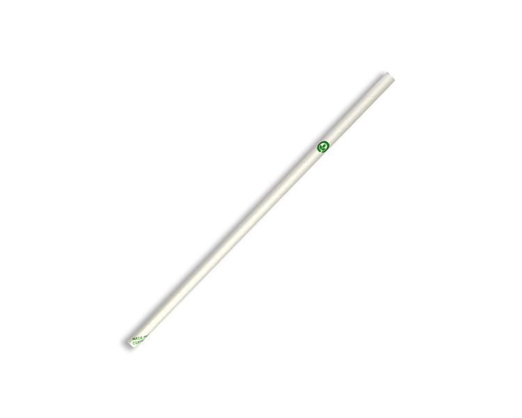 Paper Straw Regular White 2500/Ctn