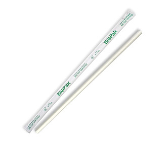 Paper Straw Regular Individually Wrapped White 2500/Ctn