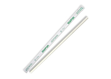 Paper Straw Regular Individually Wrapped White 2500/Ctn