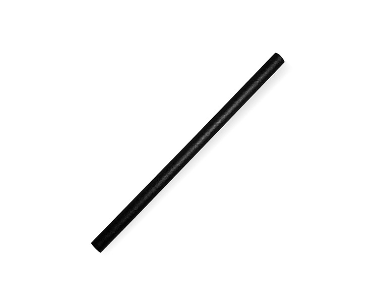 Biopak Paper Straw Jumbo Black 2500/Ctn