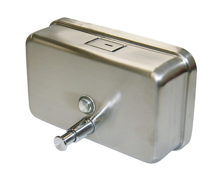 Horizontal Stainless Steel Soap Dispenser