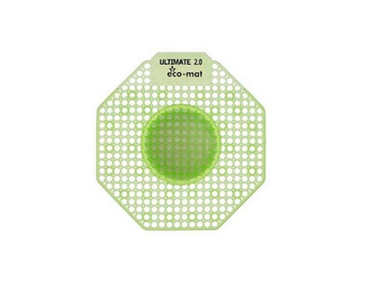 Urinal Mat Ultimate 2.0 Eco-Mat Super Lime 10/Ctn