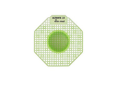 Urinal Mat Ultimate 2.0 Eco-Mat Super Lime 10/Ctn