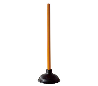 Plunger Black Rubber Large