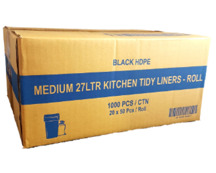 Bin Liner Black 27L 1000/Ctn