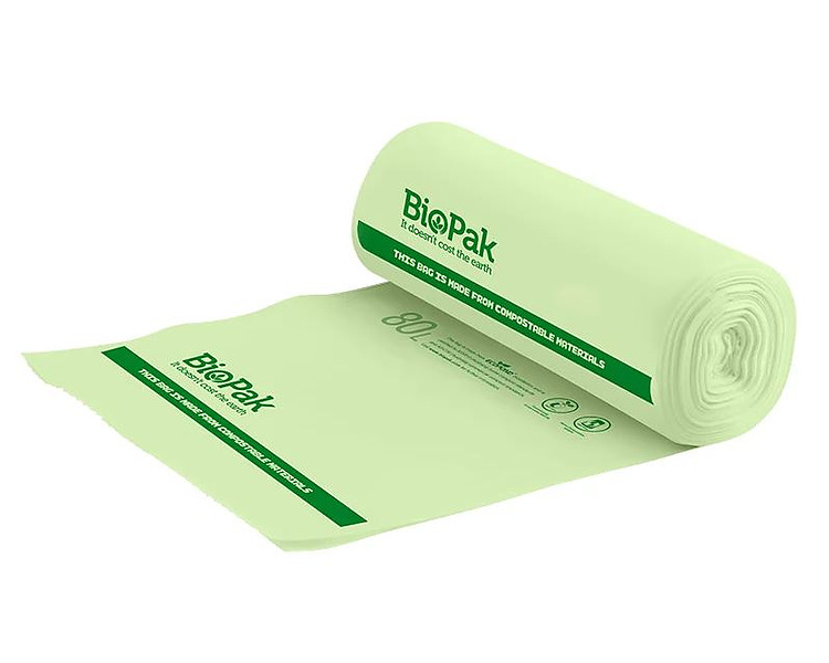 Bioplastic Bin Liner Green 80L 240/Ctn