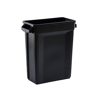 Slim Jim Rectangular Bin Black 60L