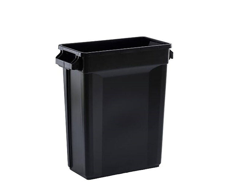 Slim Jim Rectangular Bin Black 60L