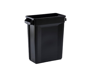 Slim Jim Rectangular Bin Black 60L