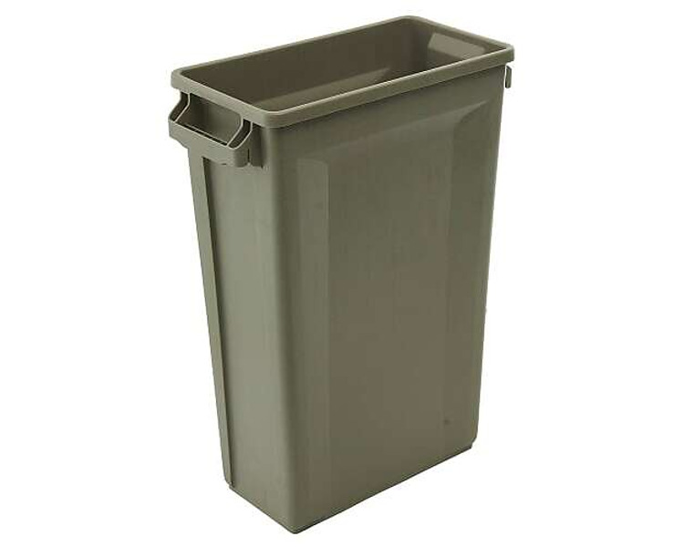 Bin Slimline Svelte Rectangular Beige 87Ltr