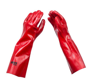 Glove Chemical HD Red 400mm 48/Ctn