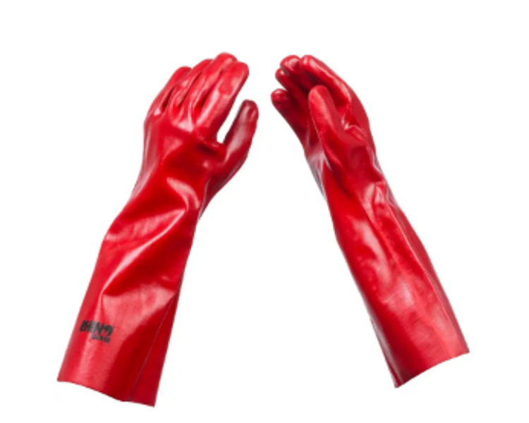 Glove Chemical HD Red 400mm 48/Ctn