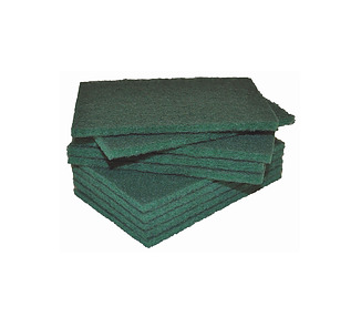 Green Scourer Pad 150 x 100mm 10/Pkt