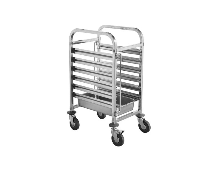 Trolley GN S/S 6 x 1/1 Tray 380 x 550 x 1000mm