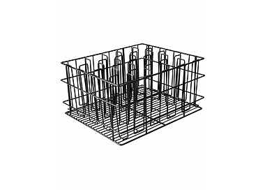 20 Compartment Black Glass Basket