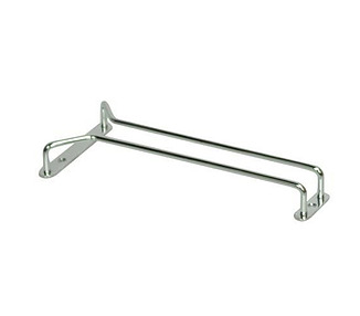 Chrome Single Row Glass Hanger 250mm