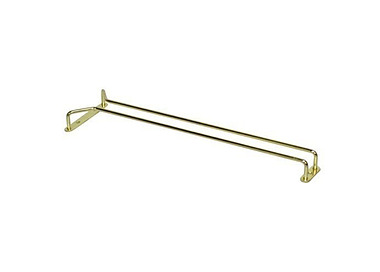 Brass Single Row Glass Hanger 400mm