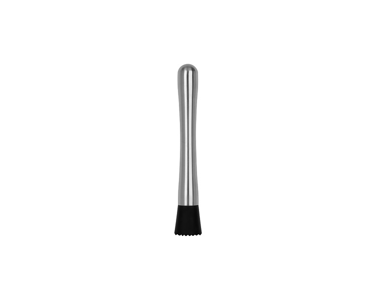 Stainless Steel Muddler Brushed Black Base