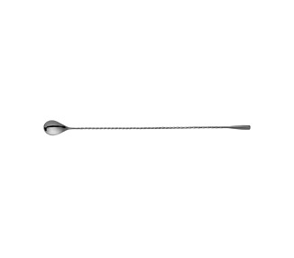 Bar Spoon With Drop Gun Metal 405mm