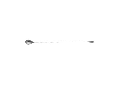 Bar Spoon With Drop Gun Metal 405mm