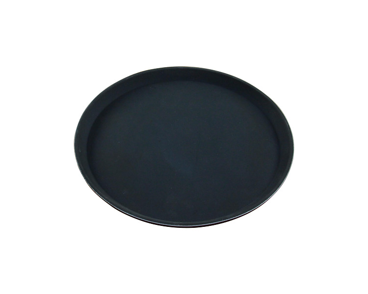 Black Round Fibreglass Drinks Tray 350mm