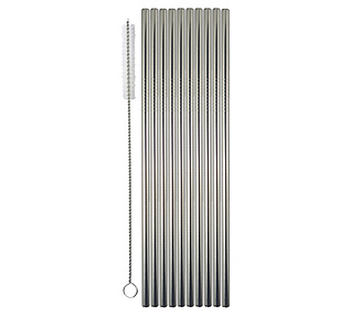 Stainless Steel Straw 10/Pkt