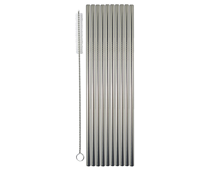 Stainless Steel Straw 10/Pkt