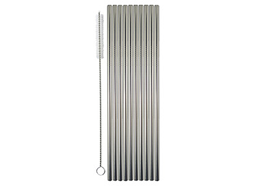 Stainless Steel Straw 10/Pkt