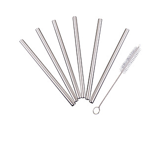 Stainless Steel Cocktail Straw 10/Pkt