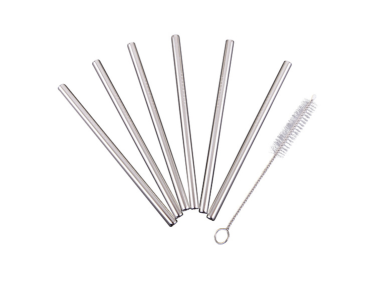 Stainless Steel Cocktail Straw 10/Pkt