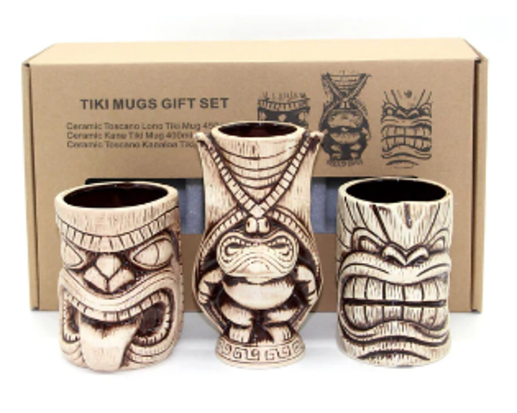 Tiki Ceramic Toscano Mug Set