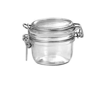 Jar Fido Terrine Clear Lid 125ml 12/Ctn