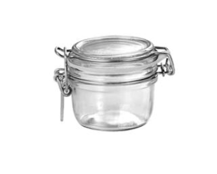 Jar Fido Terrine Clear Lid 125ml 12/Ctn