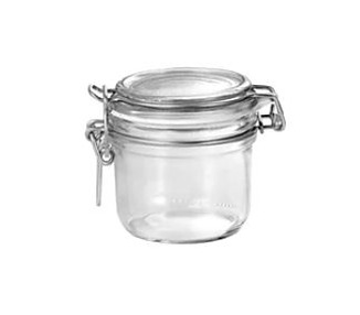 Jar Fido Terrine Clear Lid 200ml 12/Ctn