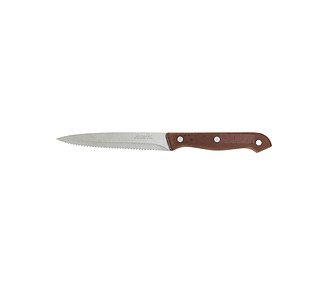 Dark Brown Bakelite Handle Steak Knife 125mm 12/Pkt