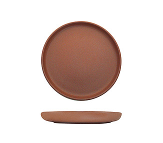 Eclipse Uno Brown Round Plate 220mm 6/Ctn