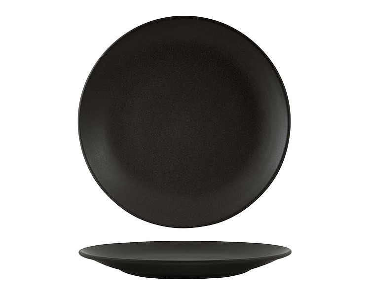 Zuma Charcoal Coupe Plate 280mm 6/Pkt